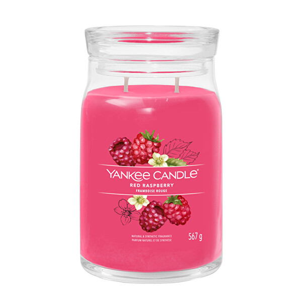 Yankee Candle Yankee Candle Aromatická sviečka Signature sklo veľké Red Raspberry 567 g