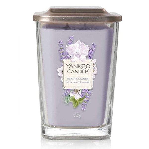 Yankee Candle Yankee Candle Aromatická sviečka veľká hranatá Sea Salt & Lavender 552 g