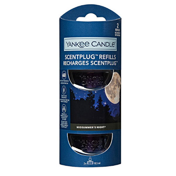 Yankee Candle Yankee Candle Náhradná náplň do elektrického difuzéra Organic Kit Midsummer’s Night 2 x 18,5 ml
