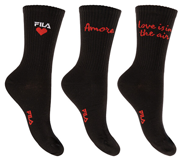 Fila Fila 3 PACK - dámske ponožky F6455-200 39-42