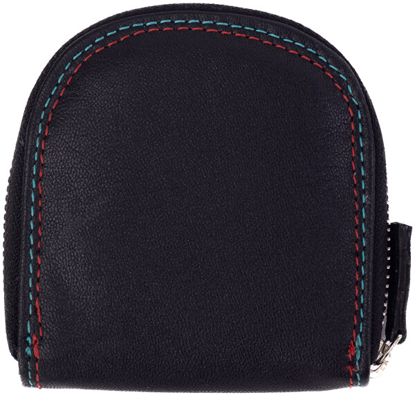 SEGALI SEGALI Kožená mini peňaženka-mincovník 363 Black
