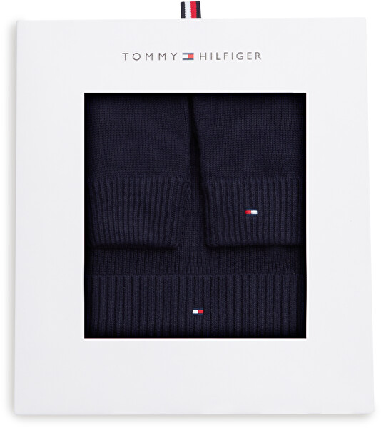 Tommy Hilfiger Tommy Hilfiger Set pentru bărbați - căciulă și mănuși Flag AM0AM14585DW6