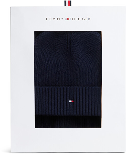 Tommy Hilfiger Tommy Hilfiger Set pentru bărbați - căciulă și fular Flag AM0AM14584DW6