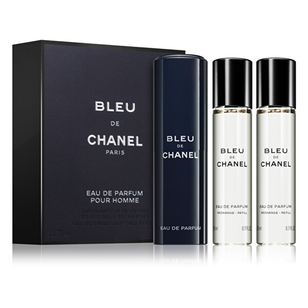 Chanel Bleu De Chanel - EDP 20 ml (plnitelný flakon) + náplň 2 x 20 ml