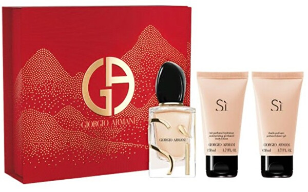 Giorgio Armani Giorgio Armani Sì – EDP 50 ml + sprchový gél 50 ml + telové mlieko 50 ml