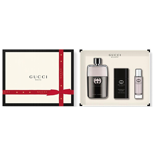 Gucci Gucci Guilty - EDT 90 ml + tuhý deodorant 75 ml + EDT 15 ml