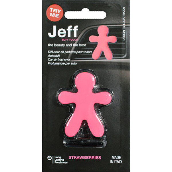 Mr&Mrs Fragrance Jeff Soft Touch Strawberries - vůně do auta