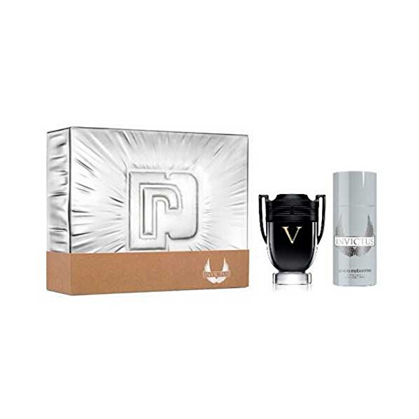 Paco Rabanne Invictus Victory - EDP 100 ml + deodorant ve spreji 150 ml - SLEVA - pomačkaná krabice