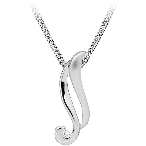 Art Diamond Stříbrný náhrdelník s diamantem DAGS799/50