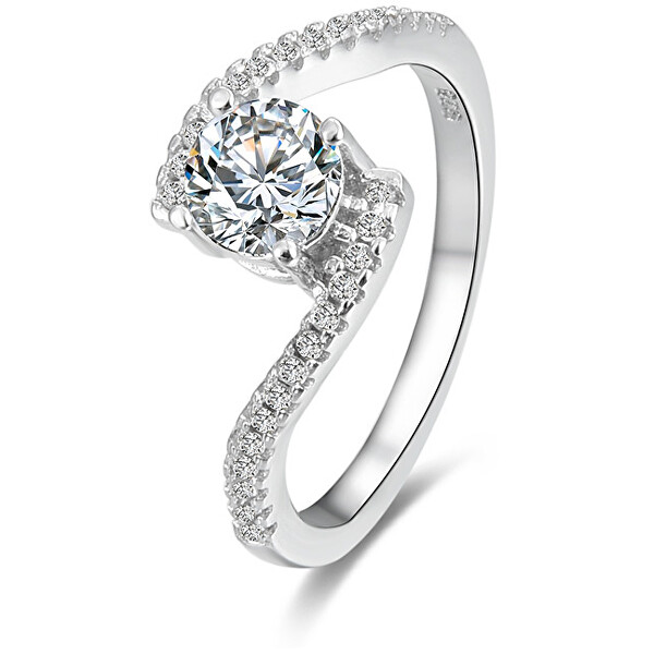 Beneto Stříbrný prsten s krystaly AGG186 60 mm