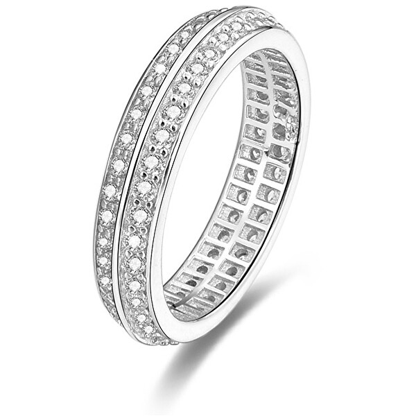Beneto -  Stříbrný prsten s krystaly AGG203 56 mm