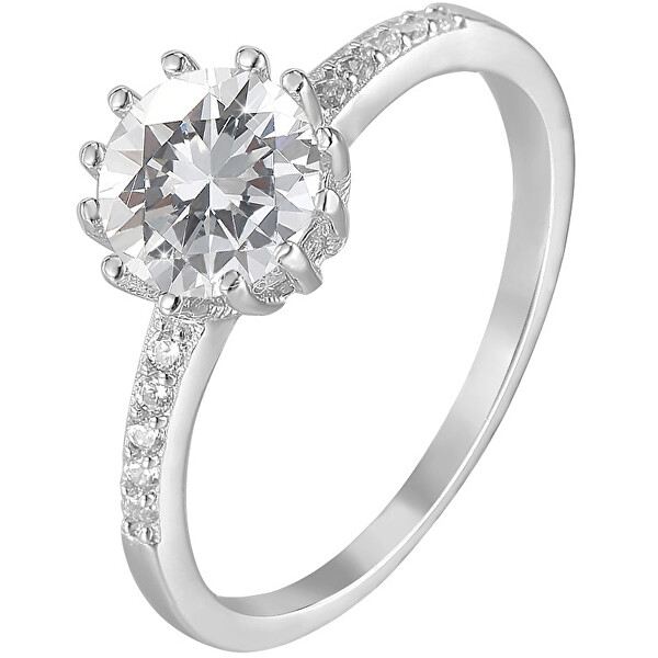 Beneto Stříbrný prsten s krystaly AGG206 56 mm
