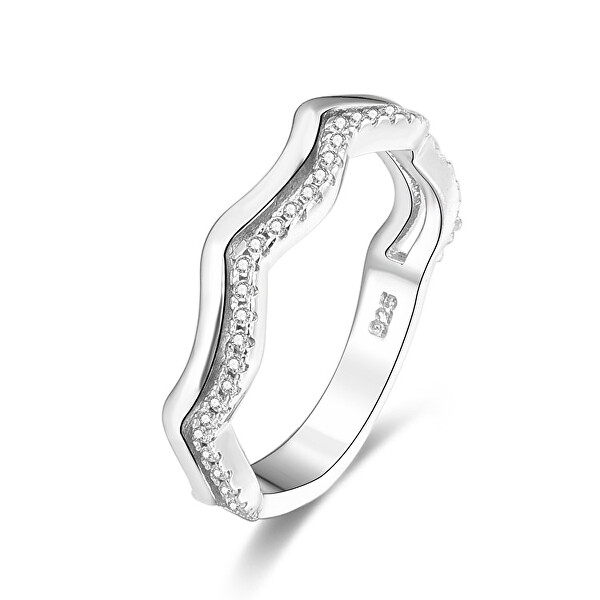 Beneto Stříbrný prsten se zirkony AGG328 54 mm