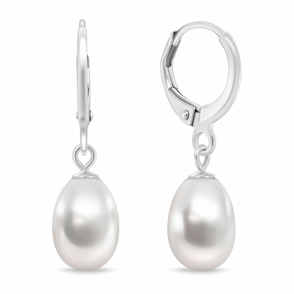 Brilio Silver Brilio Silver Cercei eleganți din argint cu perlă naturală EA1199W