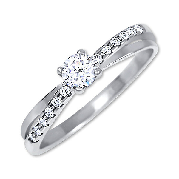 Brilio Silver Stříbrný zásnubní prsten 426 001 00541 04 51 mm