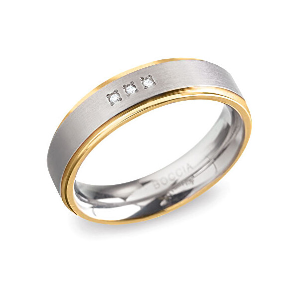 Boccia Titanium Titanový snubní prsten 0134-04 56 mm