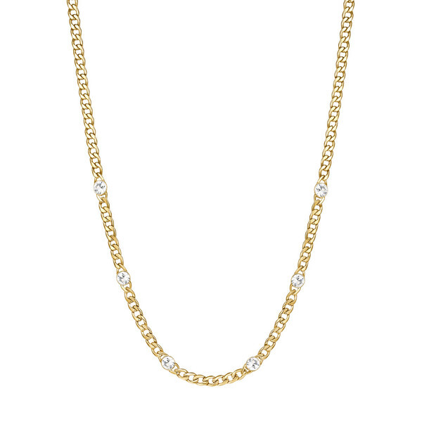 Brosway Pozlacený náhrdelník s krystaly Symphonia BYM84