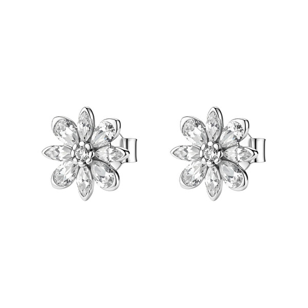 Brosway Brosway Strieborné kvetinové náušnice Fancy Infinite White FIW192