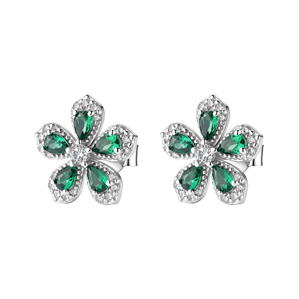 Brosway Brosway Strieborné kôstky Kvetina Fancy Life Green FLG156