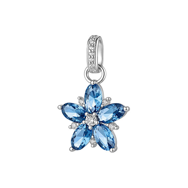 Brosway Brosway Strieborný kvetinový prívesok Fancy Freedom Blue FFB145