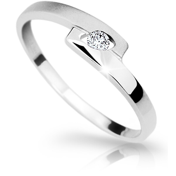 Cutie Diamonds Elegantní prsten z bílého zlata s briliantem DZ6725-1284-00-X-2 56 mm