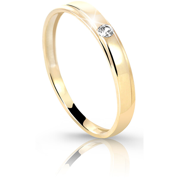 Cutie Diamonds Prsten ze žlutého zlata s briliantem DZ6707-1617-00-X-1 55 mm