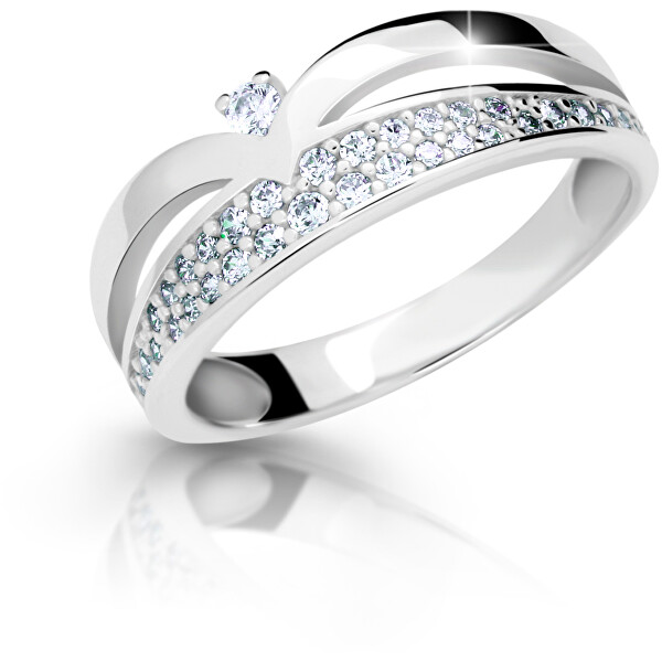 Cutie Jewellery Krásný třpytivý prsten se zirkony Z6820-2544-10-X-2 56 mm