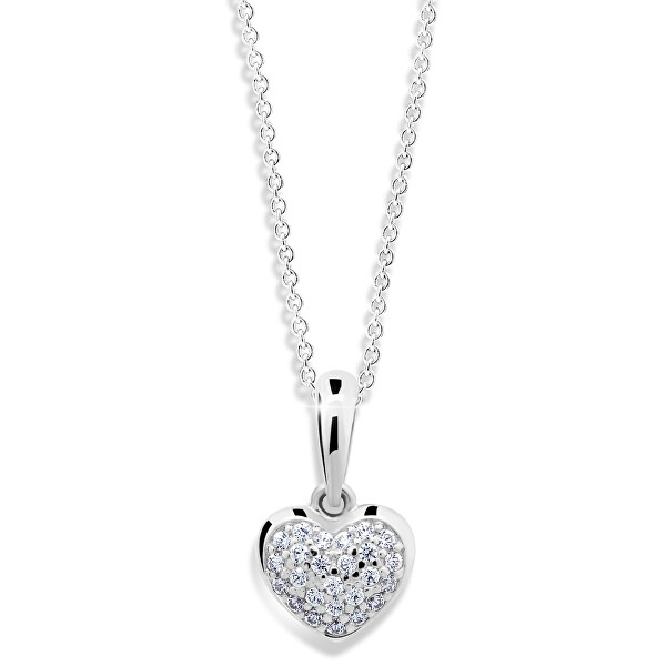 Cutie Jewellery Přívěsek ve tvaru srdce z bílého zlata Z6295-2383-40-10-X-2