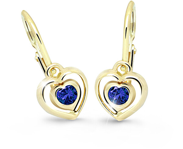 Cutie Jewellery Cutie Jewellery Detské srdiečkové náušnice C2752-10-X-1 modrá