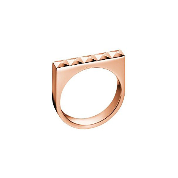 Calvin Klein Bronzový prsten Edge KJ3CPR1001 55 mm