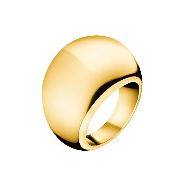 Calvin Klein Pozlacený prsten Ellipse KJ3QJR1001 55 mm