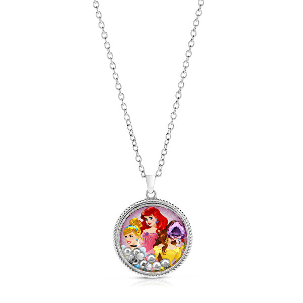 Disney Slušivý dívčí náhrdelník Princess NH00097RL-16