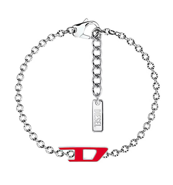 Diesel Diesel Brățară atemporală unisex din oțel D Logo DX1691040
