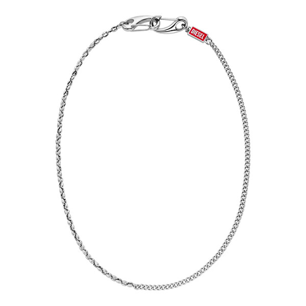 Diesel Diesel Lănțișor unisex stilat din oțel DX1695040