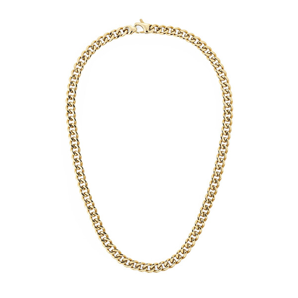 Daniel Wellington Daniel Wellington Colier distinctiv placat cu aur pentru bărbați Ellipse Cuban Chain DW00401668