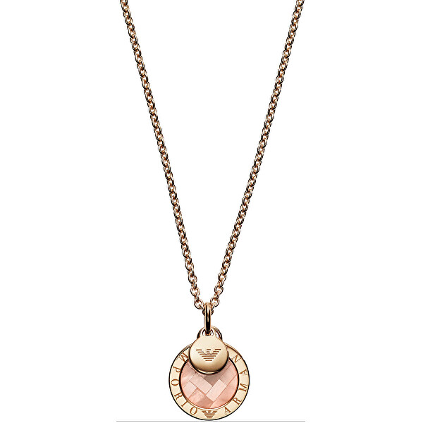 Emporio Armani Luxusní bronzový náhrdelník s přívěsky EG3375221