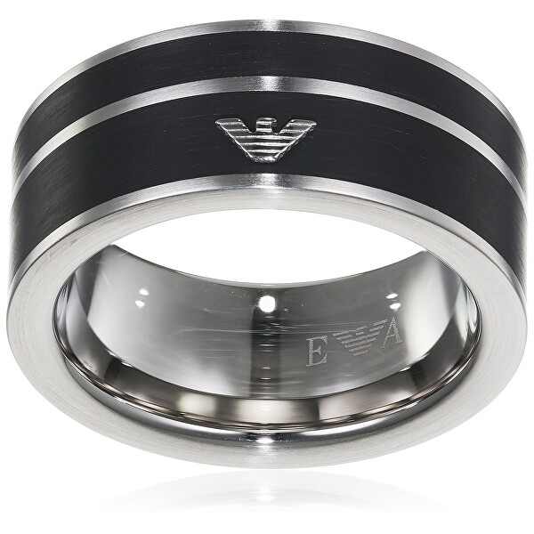 Emporio Armani Moderní ocelový prsten EGS2032040 64 mm