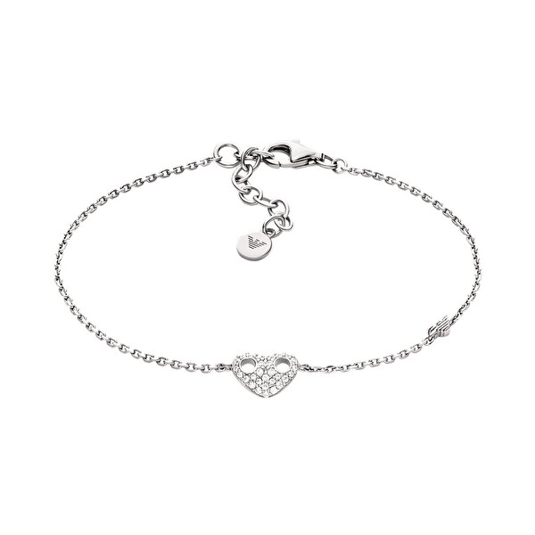 Emporio Armani Emporio Armani Brățară romantică din argint cu zirconi EG3647040