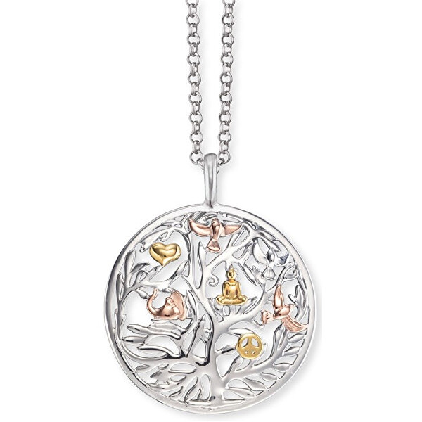 Engelsrufer Stříbrný tricolor náhrdelník Strom života ERN-TREE-TRICO