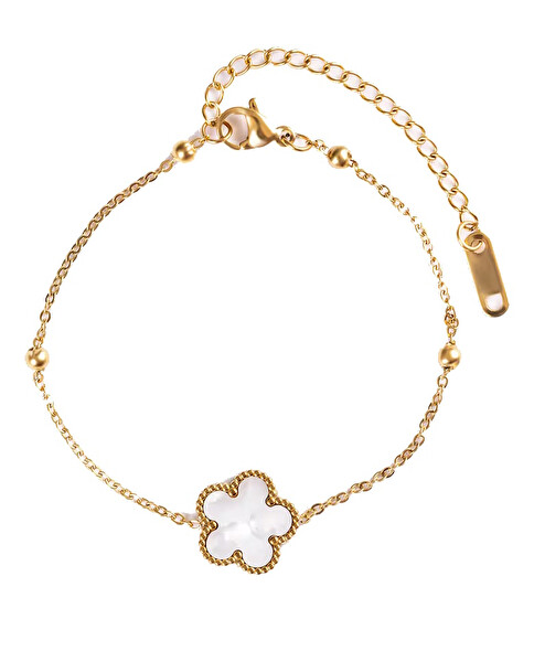 Emily Westwood Emily Westwood Brățară fermecătoare placată cu aur cu floare EWB250254G