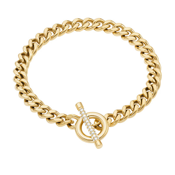Fossil Fossil Brățară placată cu aur pentru femei cu cristale Carlie JF04957710
