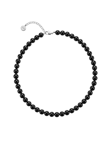 Furiosa Furiosa Colier din mărgele de onix After Dark SN-AFTERDARK-S 0,8 cm
