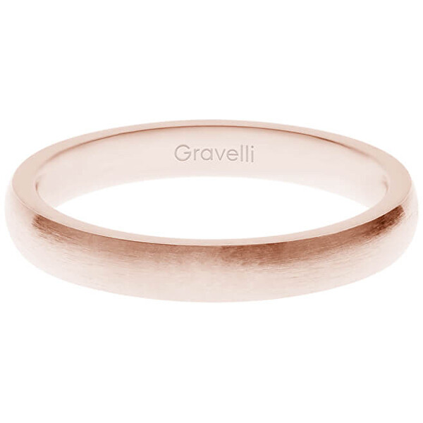 Gravelli Růžově pozlacený prsten z ušlechtilé oceli Precious GJRWRGX106 50 mm