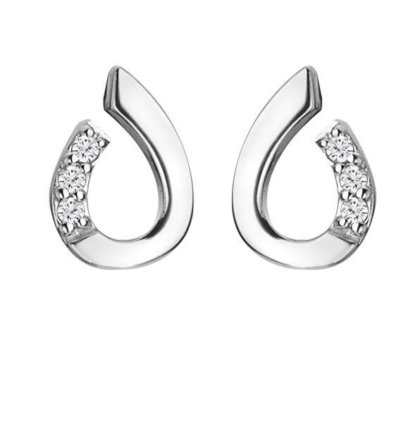 Hot Diamonds Hot Diamonds Cercei eleganți din argint cu diamante Much Loved DE729