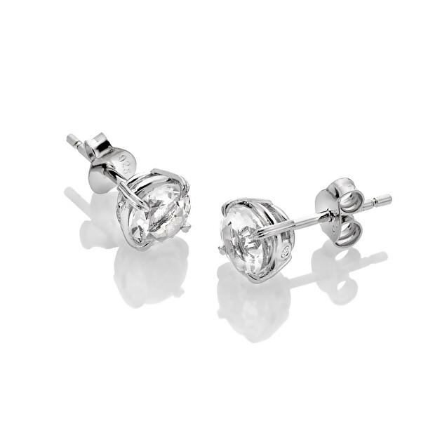Hot Diamonds Hot Diamonds Cercei fini din argint cu topaze și diamante Tender DE728