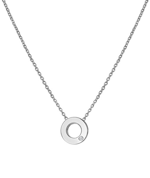 Hot Diamonds Hot Diamonds Colier minimalist din argint cu diamante Diamond Amulets DP892
