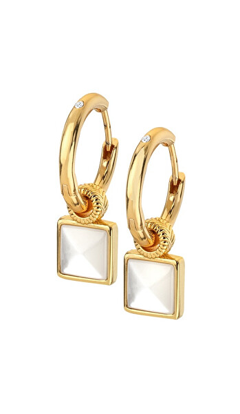 Hot Diamonds Hot Diamonds Cercei rotunzi fermecători cu diamante și perle 2 în 1 Jac Jossa Hope DE714