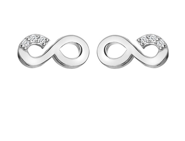 Hot Diamonds Hot Diamonds Cercei fermecători din argint sterling cu diamante Infinitely Much Loved DE731