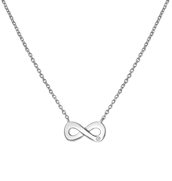 Hot Diamonds Hot Diamonds Colier de argint cu diamant Infinit Diamond Amulets DP893