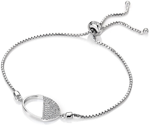 Hot Diamonds Hot Diamonds Strieborný náramok s diamantom Horizon Topaz DL602